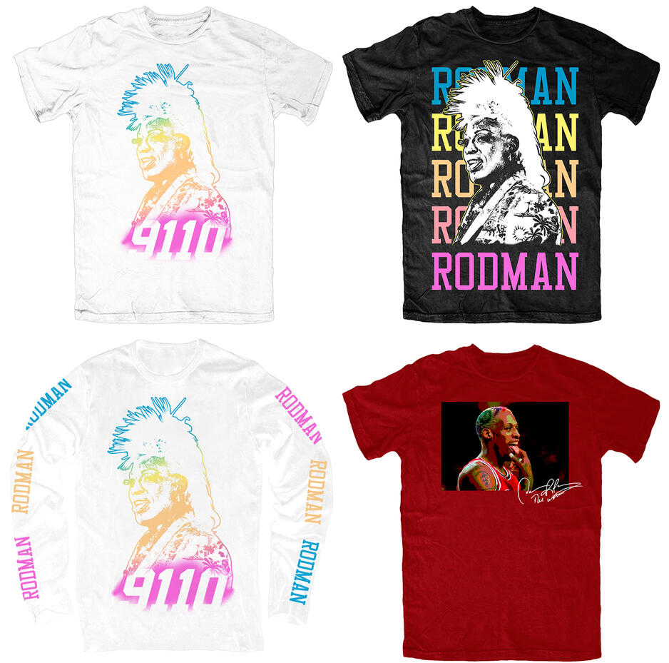 Merch Design - Layout/Texture/Typography Dennis Rodman